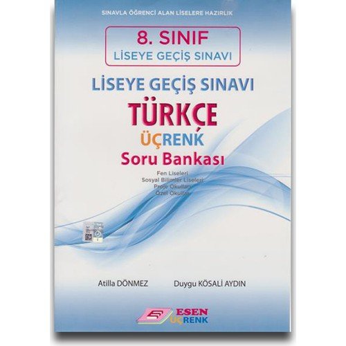 8.Sınıf LGS Türkçe Üçrenk Soru Bankası -Esen Yayıncılık