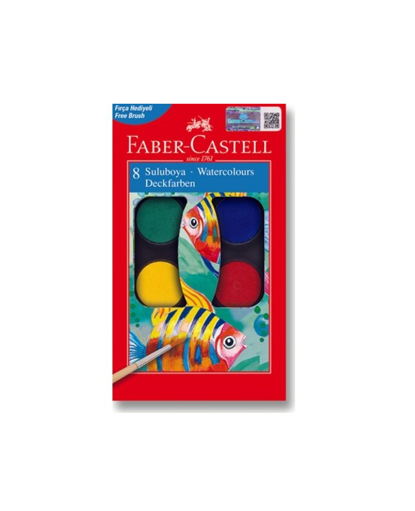 Faber-Castell 8 Renk Küçük Boy Suluboya