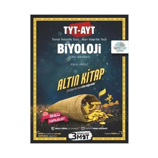 TYT-AYT Biyoloji Altın Kitap Tamamı Video Çözümlü Soru Bankası