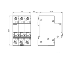 Siemens 5Sl6316-7Ya 3 Fazlı 16A C Tipi (Yavaş Karakterli) 6Ka Otomatik Sigorta