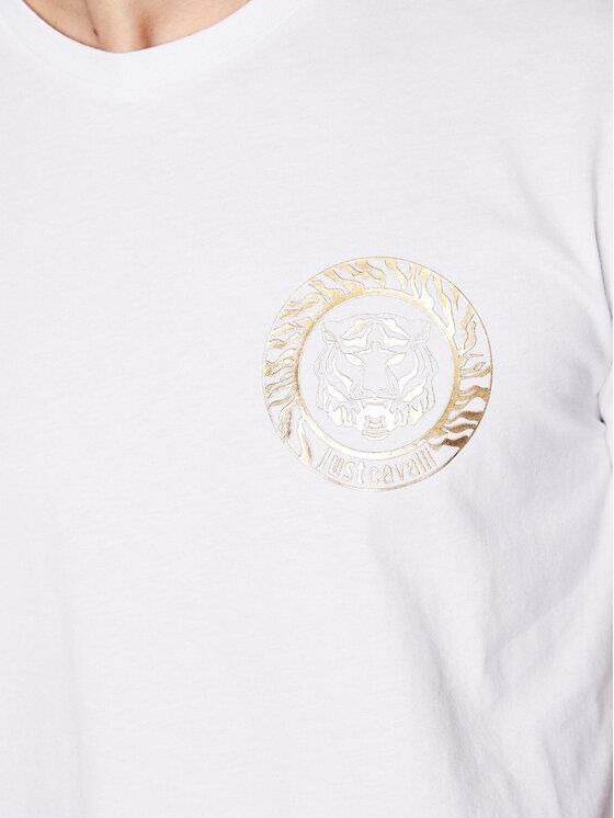 Just Cavalli Erkek T-Shirt 74MM600 R T ROUND SMALL GOLD