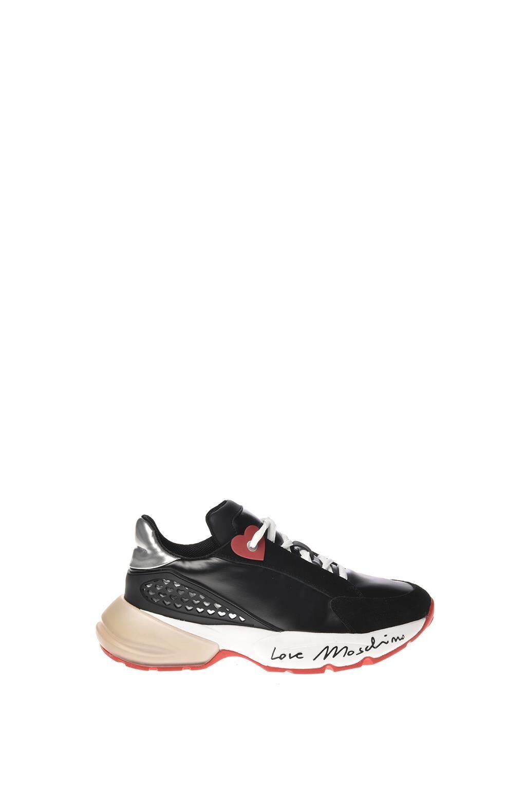 Love Moschino Sneakerd.Sporty50 Mıx Nero/Argento JA15995G0F