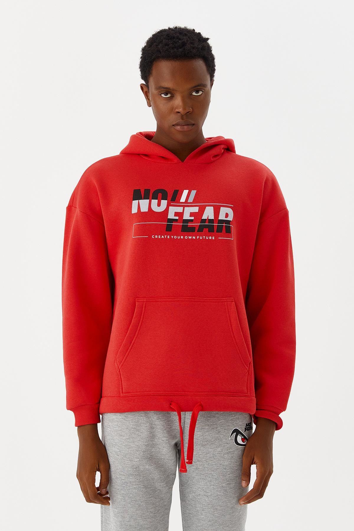 NFR-M500243 NO FEAR KAPÜŞONLU SWEATSHIRT