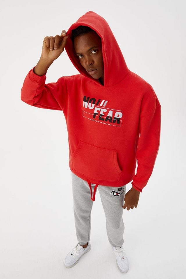 NFR-M500243 NO FEAR KAPÜŞONLU SWEATSHIRT