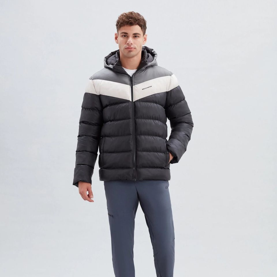 M Outerwear Colorblock Padded Jacket