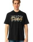 Just Cavalli Erkek T-Shirt 74MM600 R CADILLAC RUBB GOLD