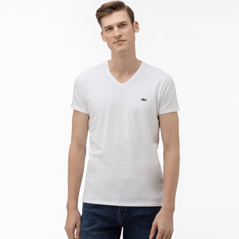 Lacoste Erkek Slim Fit V Yaka Tişört TH0999