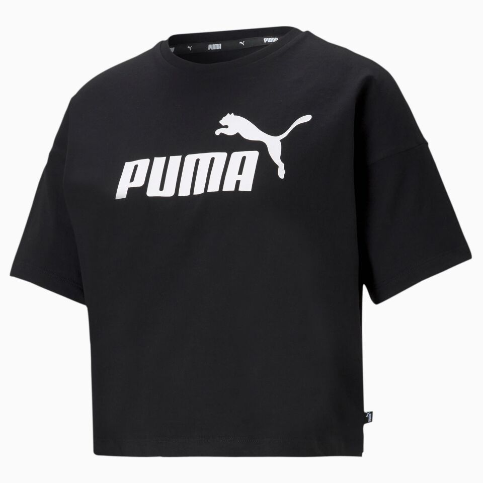 ESS Cropped Logo Tee Puma Black