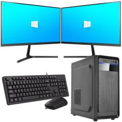 INTEL I5 10400 8GB 120GB SSD Çift 21.5'' Monitörlü Ev ve Ofis Bilgisayarı (Business)