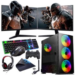 I7 12700F 16GB 120GB SSD 1TB HDD 6GB GTX1660S Çift 24'' Monitörlü (Gaming SET)