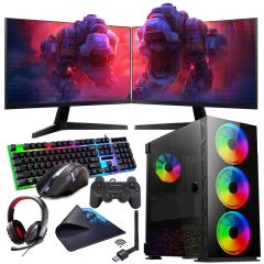 INTEL I5 13400F 16GB 1TB M2 4GB GTX1650 Çift 24'' Mon. (Gaming SET)