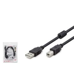 HADRON HDX7506(4741) KABLO PRINTER TO USB 2.8MT SİYAH