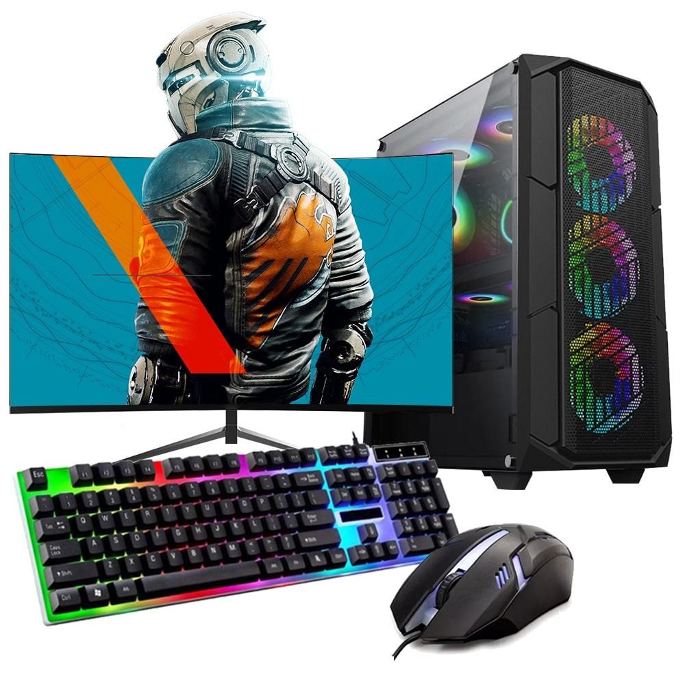 I3 10100F 16GB 240SSD 1TB HDD 4GB GTX1650 24'' Monitörlü (Gaming SET)