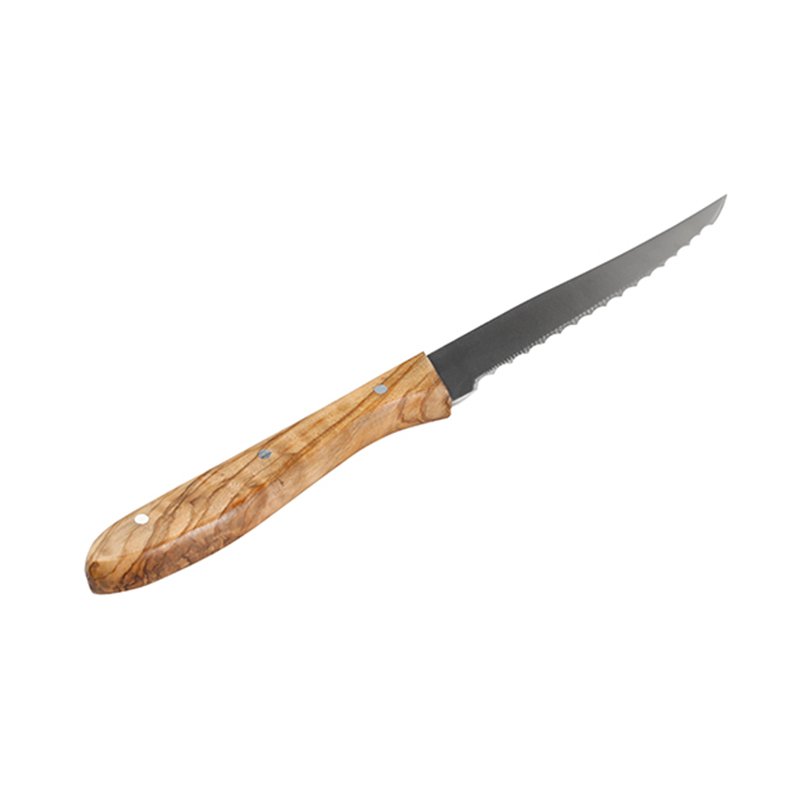 Zeytin Ağaç Saplı Steak Bıçak ZB2100 - 6 KİŞİLİK