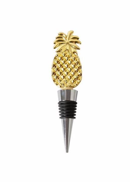 Porland Shiraz Altın Ananas Şişe Tıpası 12cm