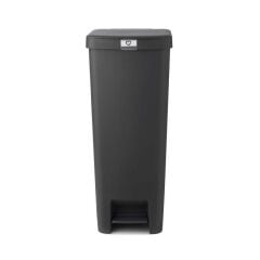 BRABANTIA STEPUP KOYU GRİ PLASTİK PEDALLI ÇÖP KUTUSU 40L