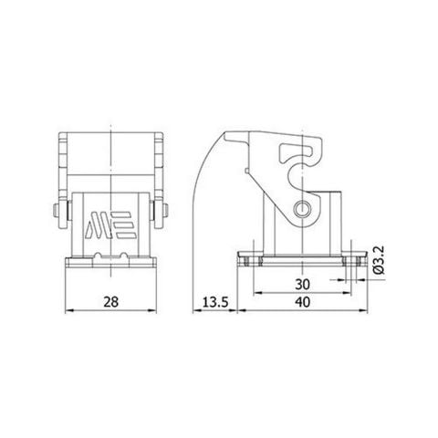 METE ENERJİ 5X10A. ÇOKLU TERMOPLASTİK MAKİNE PRİZİ 403075