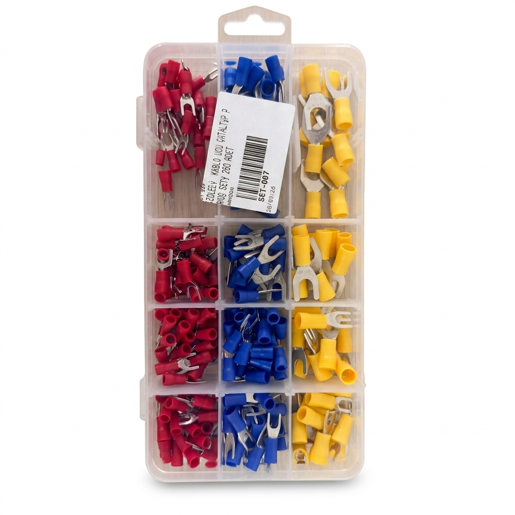 HAWCON İZOLELİ  KABLO UCU ÇATALTİP PAPUÇ SETİ 260 ADET