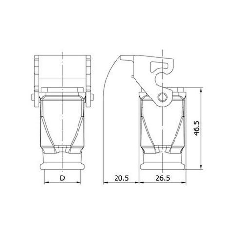 METE ENERJİ 5X10A. ÇOKLU TERMOPLASTİK UZATMA PRİZ ARKA GİRİŞLİ 403078