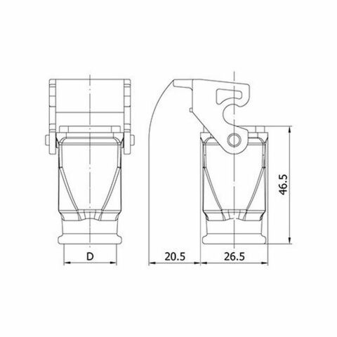 METE ENERJİ 5X10A. ÇOKLU TERMOPLASTİK UZATMA PRİZ ARKA GİRİŞLİ 403078