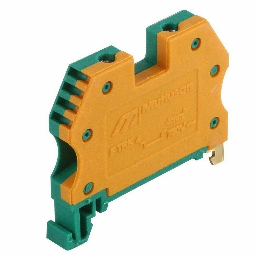 MUTLUSAN 4 MM TOPRAKLAMALI RAY KLEMENSİ (100 ADET)