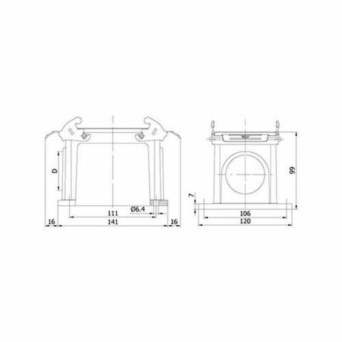 METE ENERJİ 48X16A. DUVAR PRİZİ  METAL MANDALLI 403085S