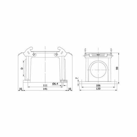 METE ENERJİ 48X16A. DUVAR PRİZİ  METAL MANDALLI 403085S