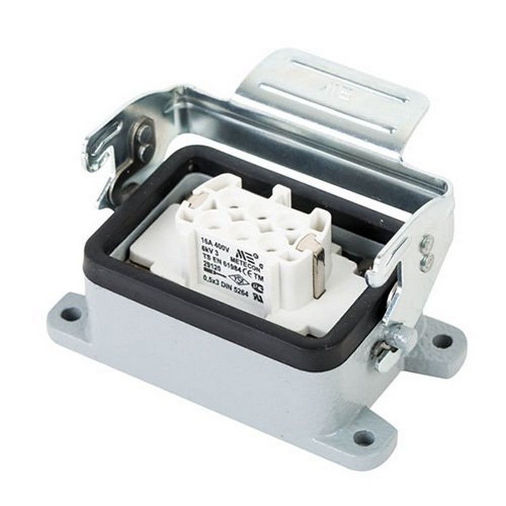 METE ENERJİ 6X16A. ÇOKLU MAKİNE PRİZİ METAL MANDALI 403090S