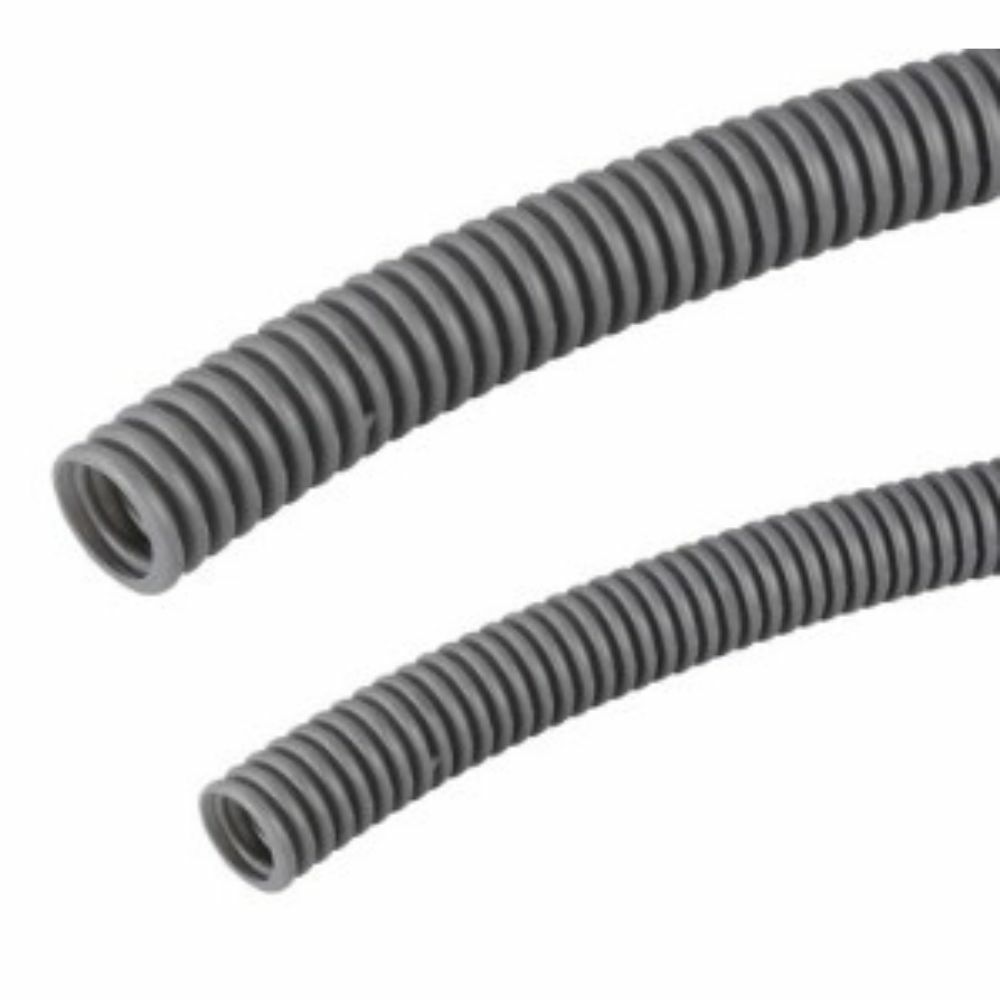 MUTLUSAN Ø25 H.FREE SPİRAL BORU (ALEV YAYAN) (GRİ)  (50 METRE)