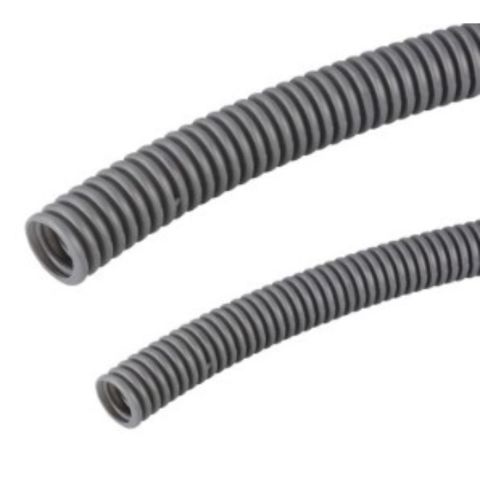 MUTLUSAN Ø25 H.FREE SPİRAL BORU (ALEV YAYAN) (GRİ)  (50 METRE)