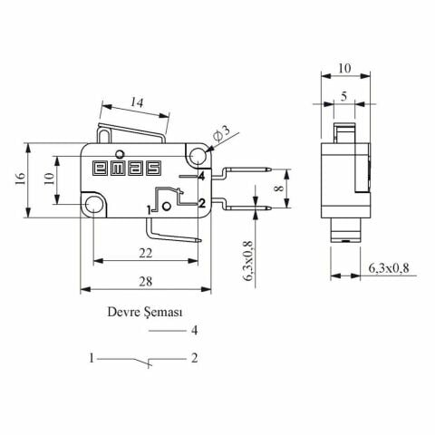 EMAS MK1KIM1 MİKRO SİVİÇ KISA KOLLU