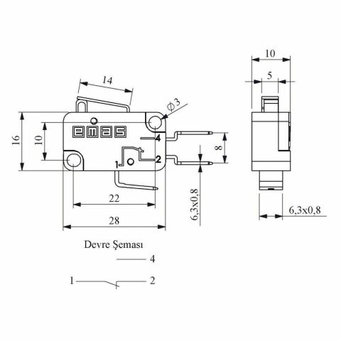 EMAS MK1KIM1 MİKRO SİVİÇ KISA KOLLU