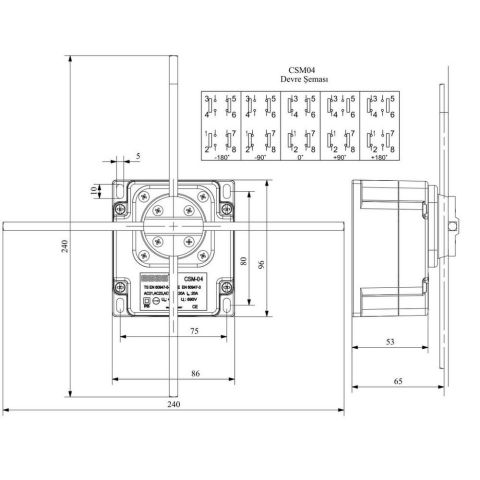 EMAS CSM04 360 DERECE DÖNÜŞLÜ ÇATAL SİVİÇ