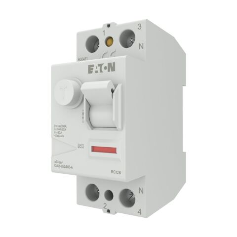 EATON CLC6-63/2/003-A Artık Akım Devre Kesiciler (A tipi) 2x63A, 6kA, 30mA-EATON