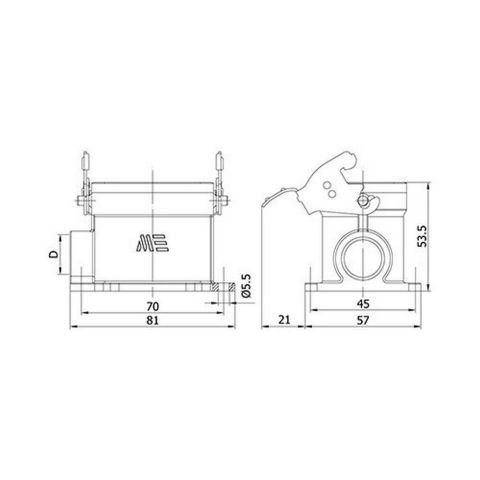 METE ENERJİ 6X16A. ÇOKLU DUVAR PRİZİ METAL MANDALLI  403096S