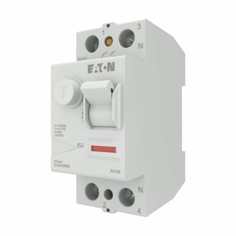 EATON CLC6-63/2/003 Artık Akım Devre Kesiciler (AC tipi) 2x63A, 6kA, 30mA-EATON