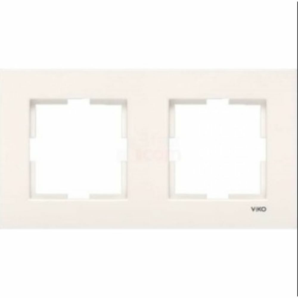 VİKO -KARRE KREM 2-Lİ YATAY ÇERÇEVE-90960211