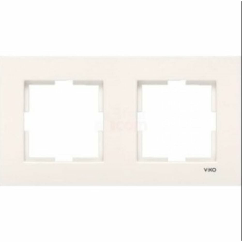 VİKO -KARRE KREM 2-Lİ YATAY ÇERÇEVE-90960211