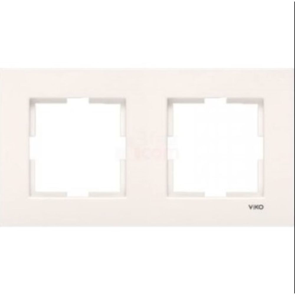 VİKO -KARRE KREM 2-Lİ YATAY ÇERÇEVE-90960211