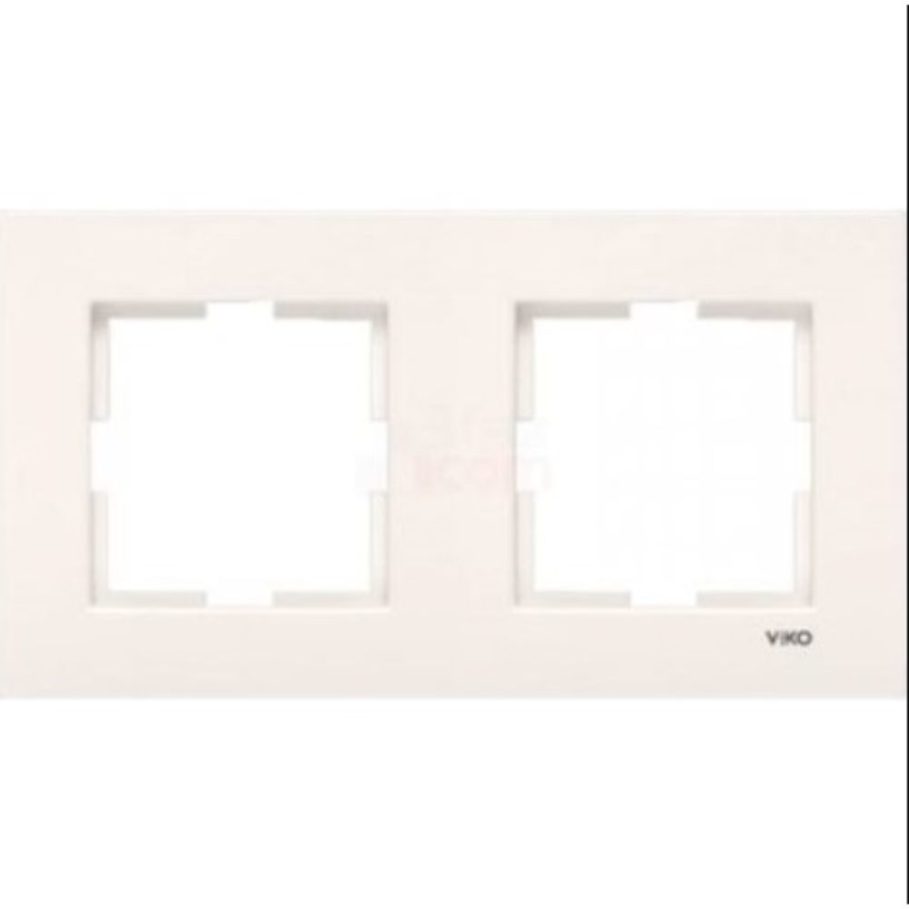 VİKO -KARRE KREM 2-Lİ YATAY ÇERÇEVE-90960211