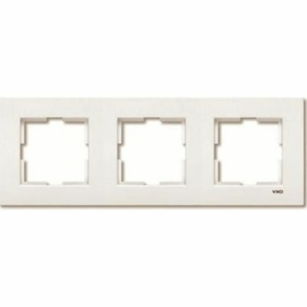 VİKO -KARRE KREM 3-LÜ YATAY ÇERÇEVE-90960212