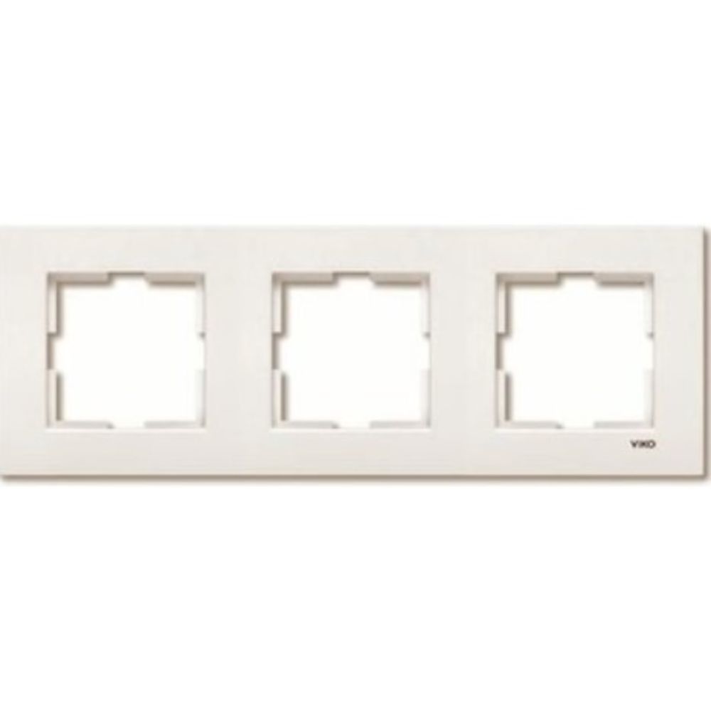 VİKO -KARRE KREM 3-LÜ YATAY ÇERÇEVE-90960212