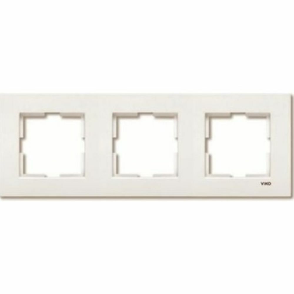 VİKO -KARRE KREM 3-LÜ YATAY ÇERÇEVE-90960212