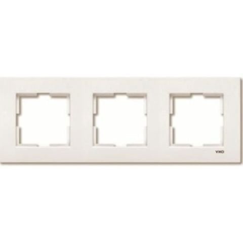 VİKO -KARRE KREM 3-LÜ YATAY ÇERÇEVE-90960212