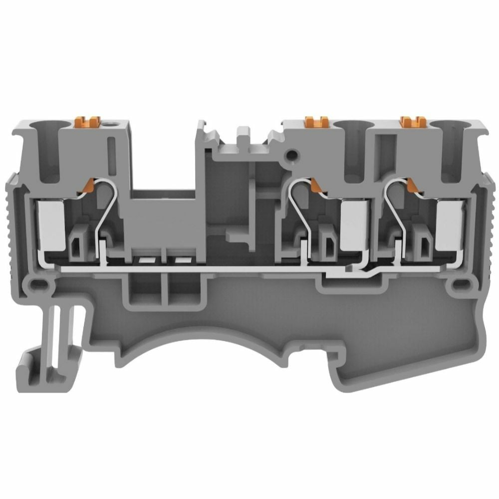 MOLWEX DS2.5-TW 2.5 MM², GRİ, PUSH-İN, 1 GİRİŞ-2 ÇIKIŞ KLEMENS MOLWEX 160 080