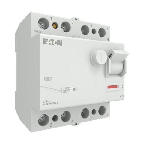 EATON CLC6-25/4/003 Artık Akım Devre Kesiciler (AC tipi) 4x25A, 6kA, 30mA-EATON