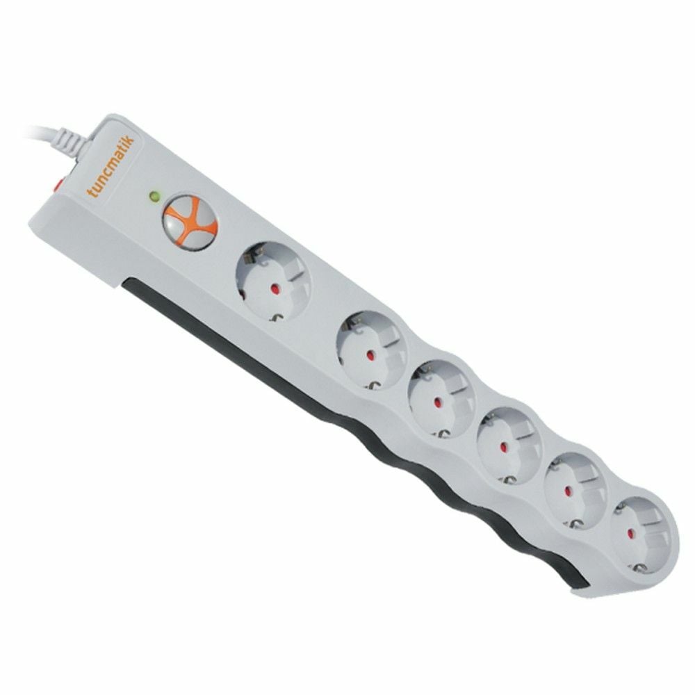 TUNÇMATİK POWERSURGE 6 LI AKIM KORUMALI PRİZ TSK6135