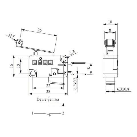 EMAS MK1MIP2 MİKRO SİVİÇ UZUN KOLLU PLASTİK MAKARA