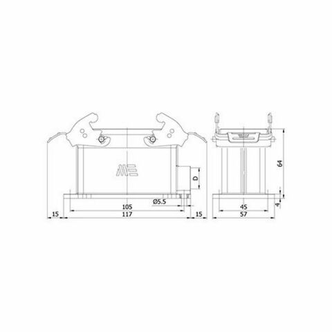 METE ENERJİ 6X35A. ÇOKLU DUVAR PRİZİ METAL MANDALLI 403106S