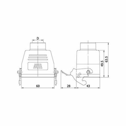 METE ENERJİ 6X16A. ÇOKLU UZT PRİZİ ÜST GİRİŞ METAL MANDAL CONT 403112S